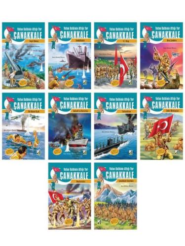 Vatan Kalbinin Attığı Yer Çanakkale (10 Kitap Takım) | Kitap Ambarı