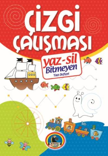 Yaz-Sil Çizgi Çalışması Bitmeyen Yazı Defteri+Tahta Kalm | Kitap Ambar