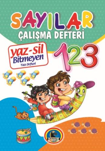 Yaz-Sil Sayılar Bitmeyen Yazı Defteri+Tahta Kalemi | Kitap Ambarı