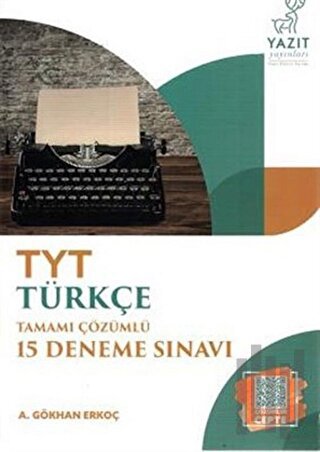 Yazıt YKS TYT Türkçe Tamamı Çözümlü 15 Deneme Sınavı | Kitap Ambarı