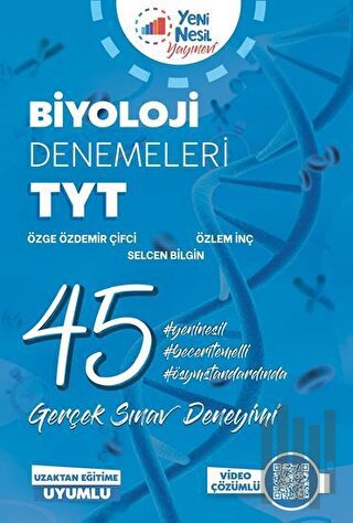 Yeni Nesil YKS TYT Biyoloji 45 Deneme Sınavı Video Çözümlü