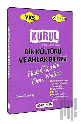 YKS 2.Oturum Din Kültürü Ve Ahlak Bilgisi Hızlı Öğretim Ders Notları