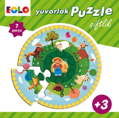 Yuvarlak Puzzle-Çiftlik | Kitap Ambarı