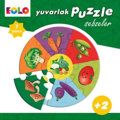 Yuvarlak Puzzle-Sebzeler | Kitap Ambarı